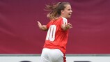 Naomi Mégroz savoure le premier but de la Suisse