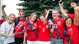 Tuva Hansen and family after the France win