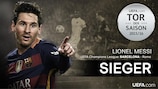 Lionel Messi erzielt das UEFA.com Tor der Saison