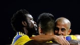 Maccabi Tel-Aviv celebrate a goal in qualifying