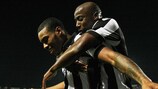 PAOK celebrate a goal in qualifying this season