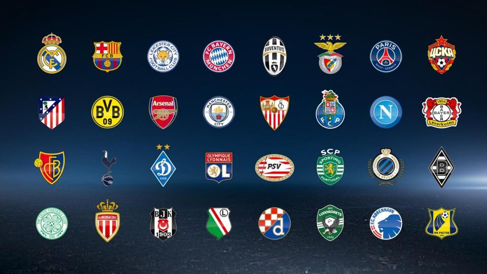 Champions League group stage squads 