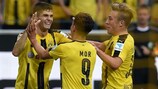 Der BVB bejubelt Emre Mors erstes Bundesligator