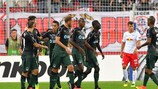 Krasnodar celebrate their matchday one winner against Salzburg