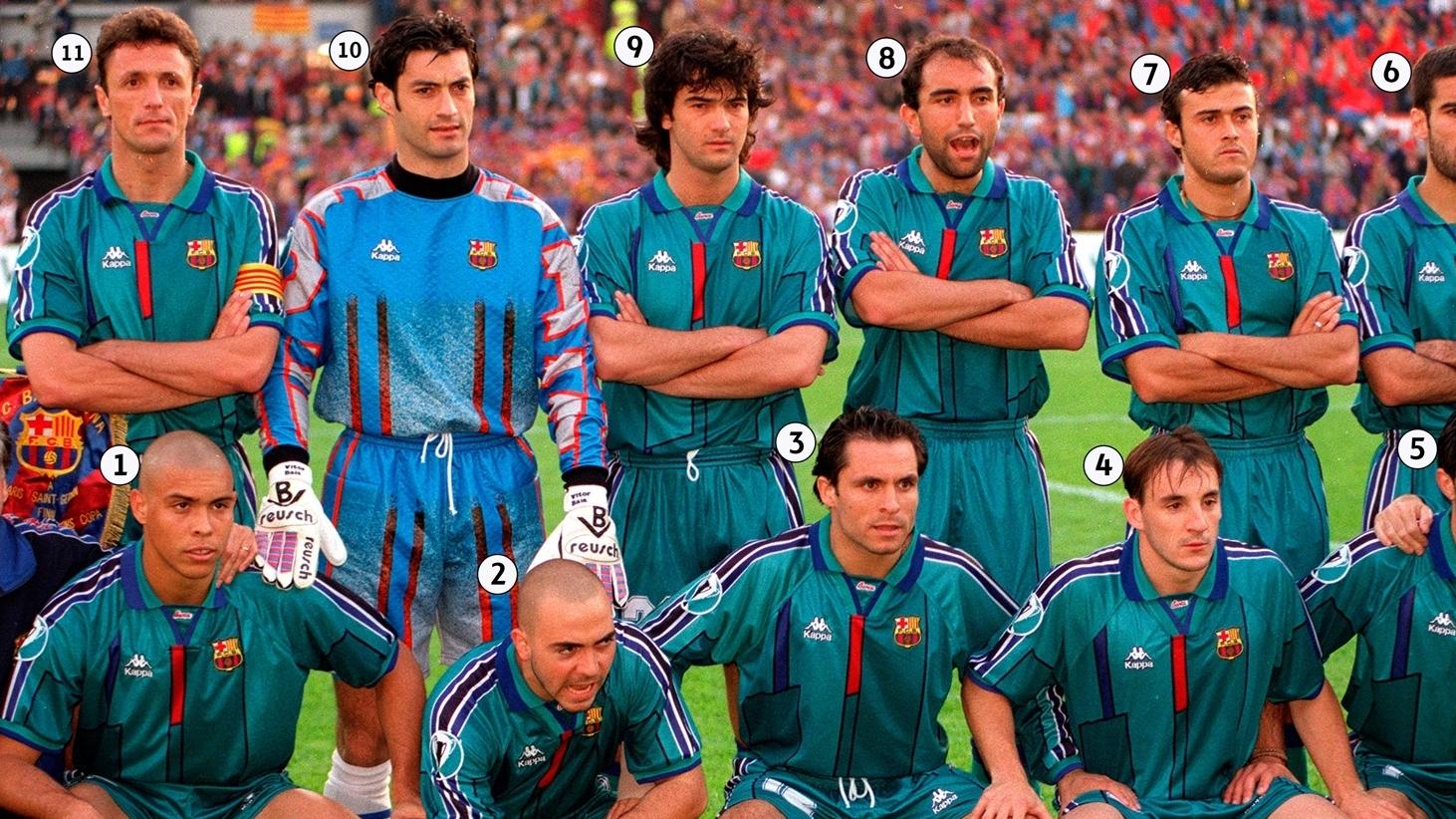 Уефа 1998. Барселона 1996/97. FC Barcelona 1996-1997. ФК Барселона 1996. Барселона Кубок УЕФА 1997.