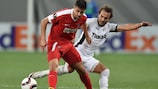 Austria's Tarkan Serbest up against Astra's Filipe Teixeira
