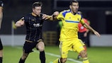 Action from Dundalk's home game with Maccabi on matchday two