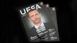 UEFA-Präsident Aleksander Čeferin ziert die Titelseite der neuen UEFA Direct Ausgabe