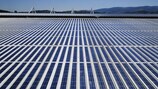 Солнечные панели на крыше стадиона в Сент-Этьене
