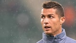 Cristiano Ronaldo training ahead of Madrid's meeting with Legia