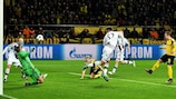 Felix Passlack marca o sétimo golo do Dortmund frente ao Legia