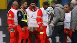 Dani Alves sufrió su lesión durante el encuentro del sábado en el que la Juventus perdió contra el Genoa