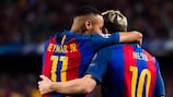 Barcelonas Neymar und Lionel Messi