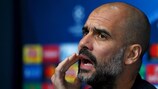 Josep Guardiola is one of 16 coaches preparing for the knockout games