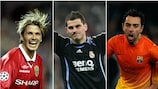 David Beckham, Iker Casillas, Xavi Hernández e Zlatan Ibrahimović estão entre o lote de jogadores com mais de 100 jogos disputados na UEFA Champions League