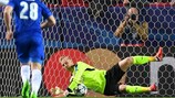 Leicester keeper Kasper Schmeichel saved a penalty against Sevilla