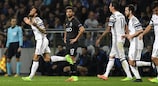 Dani Alves enjoys scoring Juventus' second goal at Porto