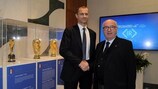 Le président de l'UEFA en visite à la FIGC
