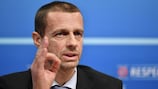 UEFA President Aleksander Čeferin has underlined his determination that match-fixing must be eliminated from football
