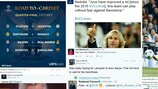 Reacções no Twitter ao sorteio dos quartos-de-final da UEFA Champions League