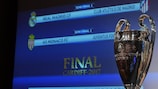 The UEFA Champions League semi-final draw was made in Nyon, Switzerland on Friday