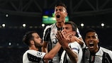 Paulo Dybala e la Juventus festeggiano la vittoria contro il Barcellona nei quarti di finale della passata stagione