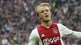 Kasper Dolberg é o melhor marcador do Ajax nesta edição da UEFA Europa League, com seis golos