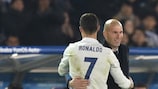 Zidane não esconde a admiração por Cristiano Ronaldo.