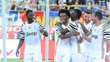 Moise Kean takes congratulations after his winner