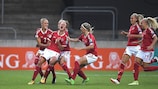Denmark strike early to book quarter-final spot