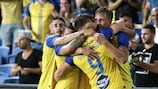 El Maccabi celebra un gol en la clasificación