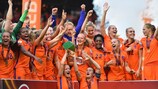 L'Olanda festeggia la vittoria della competizione giocata in casa
