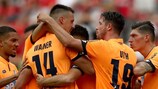 Hoffenheim feiert ein Tor in der Bundesliga
