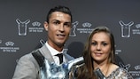 Cristiano Ronaldo e Lieke Martens, premiati come calciatore e calciatrice della stagione 2016/17 a Montecarlo