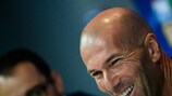 Zinédine Zidane (Real Madrid) charló con los medios antes del partido ante el APOEL