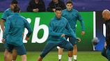Cristiano Ronaldo vai liderar a frente de ataque do campeão europeu Real Madrid