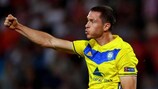 Nikolai Signevich celebrates a goal for BATE