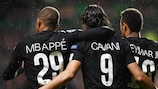 Mbappé, Neymar y Cavani forman el temible tridente del Paris Saint-Germain