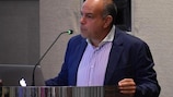 Michael Llamas, presidente da Federação de Futebol de Gibraltar (GFA)