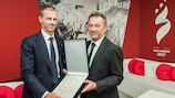 UEFA-Präsident zu Besuch in San Marino