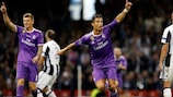 Cristiano Ronaldo (centro) celebra su gol frente a la Juventus en la final de la UEFA Champions League 2016/17