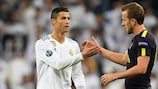 Cristiano Ronaldo y Harry Kane tras el empate en Madrid