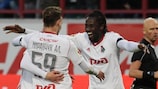 Eder festeja com Aleksei Miranchuk um dos seus golos marcados pelo Lokomotiv Moscovo