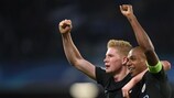 Kevin De Bruyne has run nearly 50km in four UEFA Champions League games