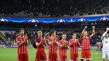 Bayern steht bislang als einziges deutsches Team im Achtelfinale der UEFA Champions League