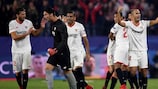 Sevilla celebrate their matchday five comeback