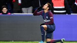 Neymar broke the deadlock in Paris's 2-0 win