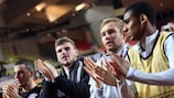 Leipzig feiert nach dem Sieg in Monaco am fünften Spieltag