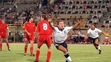 El inglés David Platt celebra un gol ante Bélgica en el Mundial de 1990