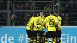 Dortmund feiert den späten Siegtreffer gegen Hoffenheim